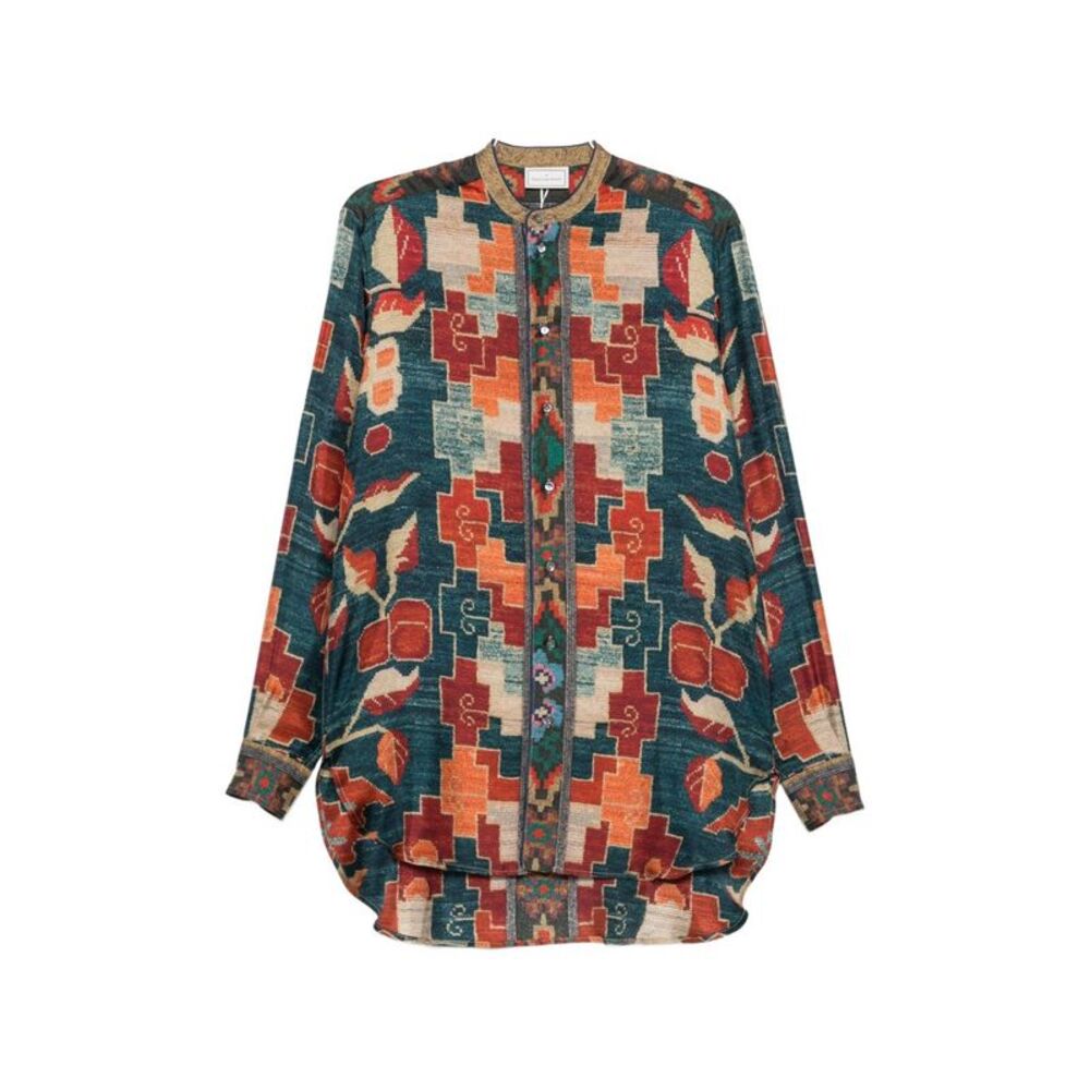 Pierre-Louis Mascia Women Printed Silk Shirt